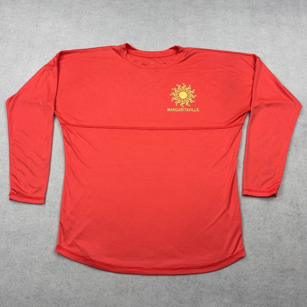 Spirit Jersey Margaritaville Shirt Small Red Kissed By The Sun Oversized USA